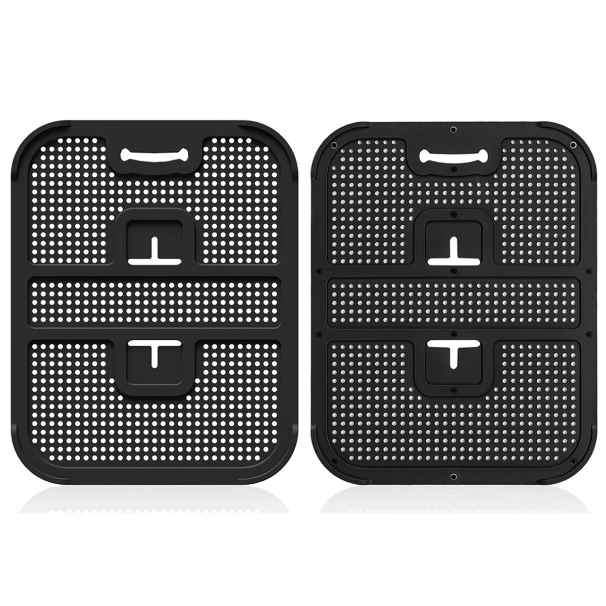 

2Pcs Hot Air Fryer Splash Guard for Ninja Foodi AF400EU / AF451EU, Reusable Splash Guard Airfryer Accessories Black