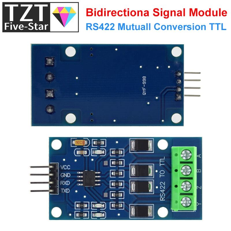 RS422 Mutual Conversion TTL Two-way Signal Module Full Duplex 422 Turn Single Chip MAX490 To TTL Module