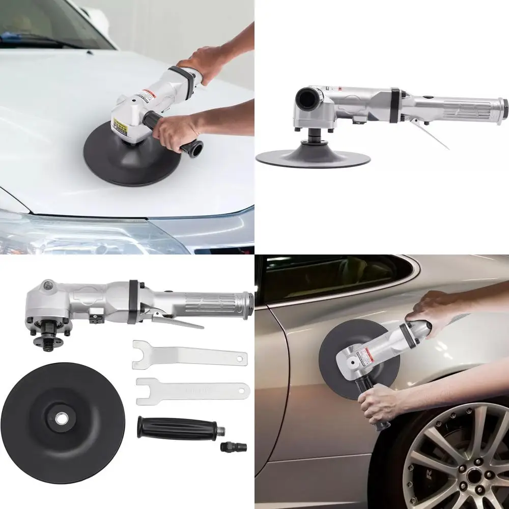 

Пневматическая шлифовальная машина с регулируемой скоростью (7 режимов) для полировки и шлифовки, с угловым приводом, до 2500 об/мин