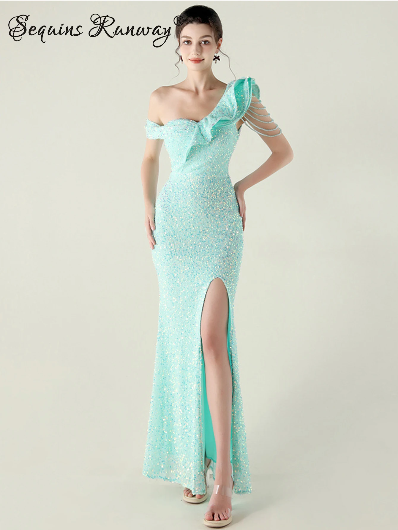 Seksowna sukienka maxi bez pleców z cekinami, elegancka sukienka letnia damska na wesele, długie sukienki na przyjęcie 2025, sukienki wieczorowe na urodziny, studniówkę, vestido