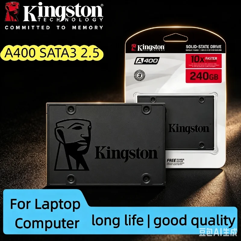 Kingston  Internal Solid State Disk Kingston A400 2.5" SATA III SSD, Replacement Hard Drive for PC Laptop Desktop