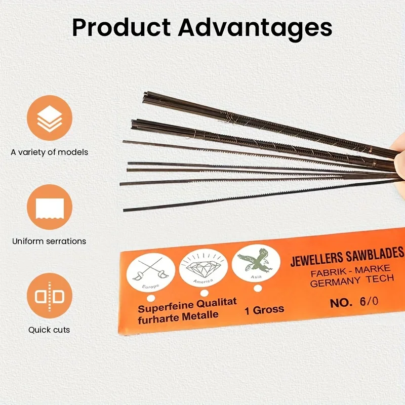 Ultra-Fine Diamond Wire Saw Blades for Jewelry Metal Wood Cutting DIY U-Shaped Curved Cutter Accessories Gold Silver Jewelry