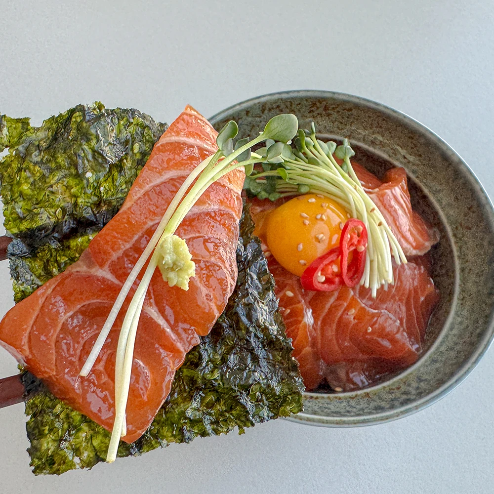 [مزارعين] صلصة الصويا الطازجة وصلصة سمك السلمون