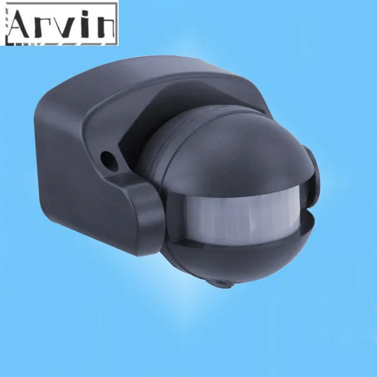 AC 220V-240V 110V 180 Degree Outdoor IP44 Security PIR Infrared Motion Sensor Detector Movement Switch Max 12m 50Hz 3-2000LUX