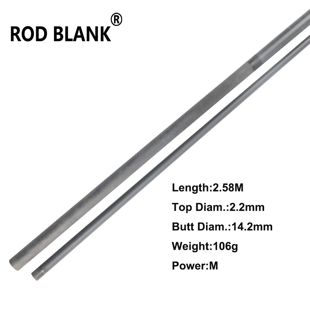 

Rod Blank 2.58M 2 Section Power M Carbon Fiber Lure Fishing Rod Building Rod DIY Repair Pole