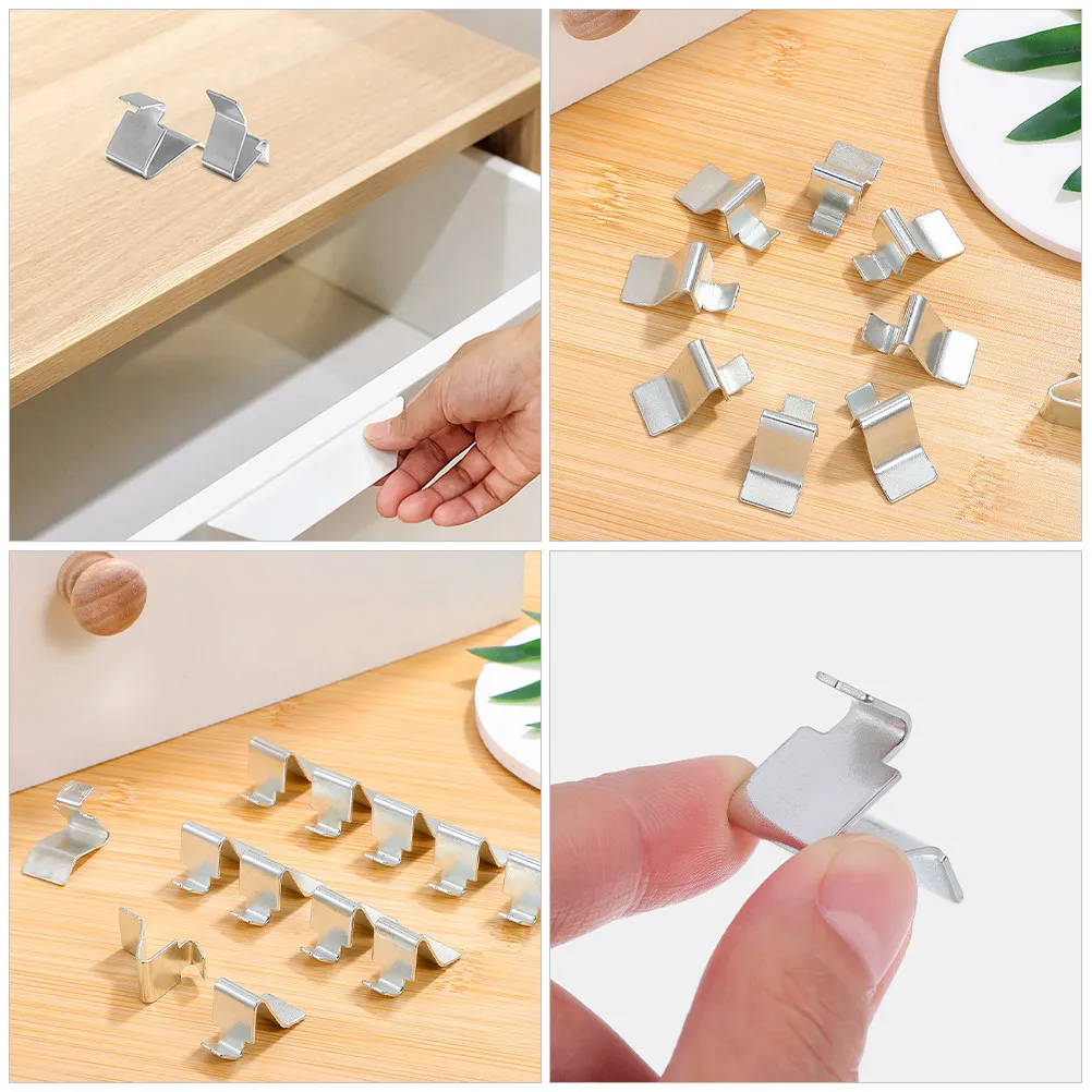 24Pcs Polished Iron Cabinet Shelf Clips Safe Edge Design Heavy Duty Shelf Support Brackets for Home Office Bookcase Display