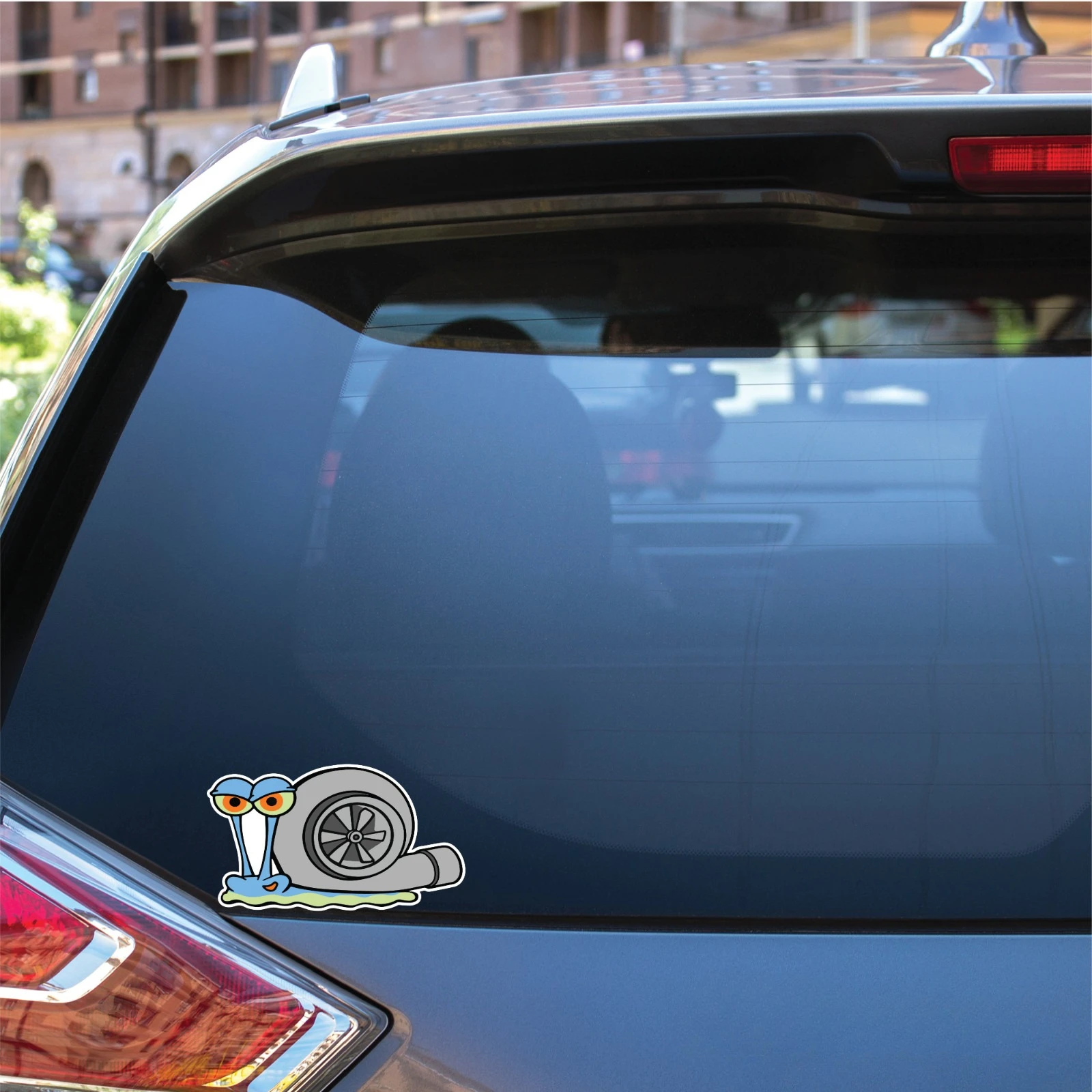 

2Packs 191x110mm Turbo Snail Sticker Funny Laptop Car Window Bumper 4x4 Decal