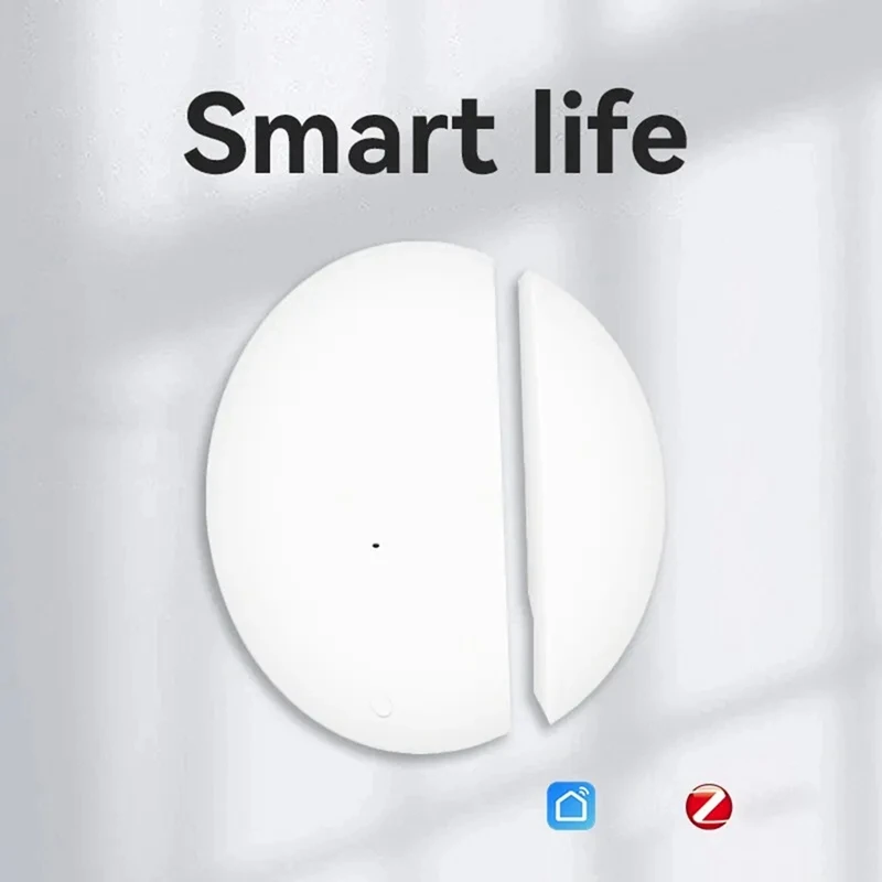 AT51-Tuya Smart Life Zigbee مستشعر نافذة الباب الذكي باب مفتوح مغلق كاشف حماية أمنية Alexa Home التحكم الصوتي