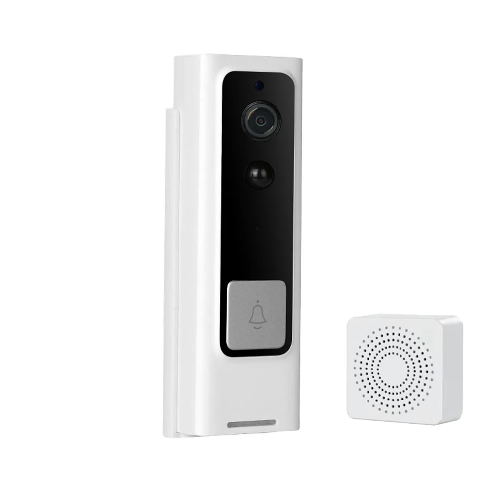 Energia da bateria longo tempo de espera wi fi campainha sem fio intercom vídeo porta telefone com carrilhão usb visualizador visual da porta