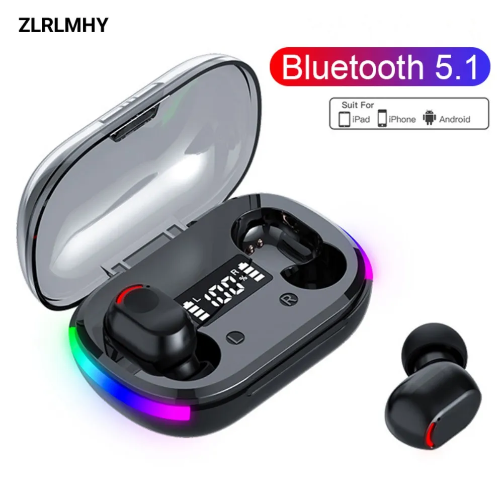 Fones De Ouvido Bluetooth Sem Fio Jogo Esporte Earbuds TWS HiFi Stereo Música Headset Touch Control Headphone para iPhone Samsung Xiaomi