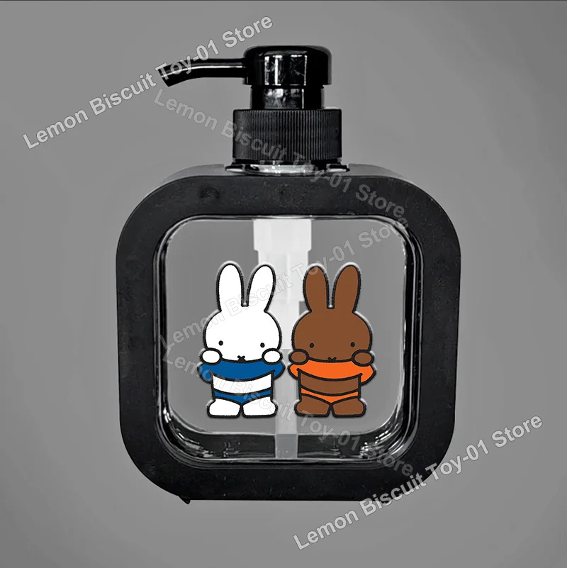 300ML Miffy Series Bath Pump Bottle Empty Refillable Cartoon Lotion Dispenser Portable Container for Shower Gel Birthday Gift view 4