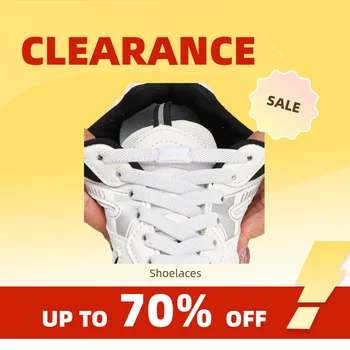 Clearance_No Tie Schnürsenkel, elastische Schnürsenkel für Sneakers, flach, 8 mm, verbreiterte Schnürsenkel, Kinder und Erwachsene, schnelle Schnürsenkel, Gummibänder für Sho