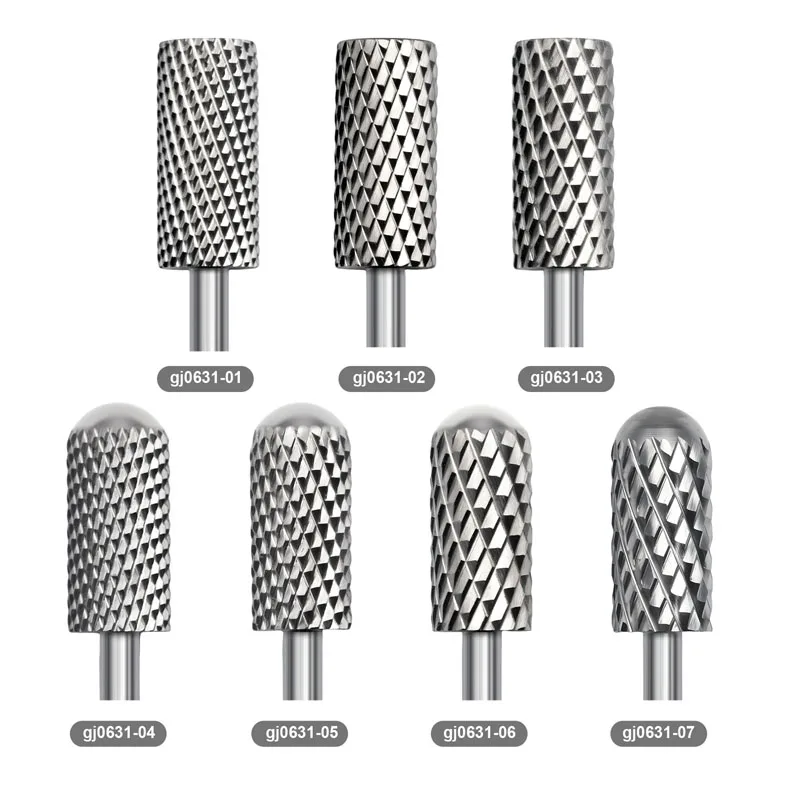 Silver Tungsten Steel Nail Drill Bits Grinding Heads for Manicure Gel Polish Removal  Nail Shaping Professional Salon Home Use