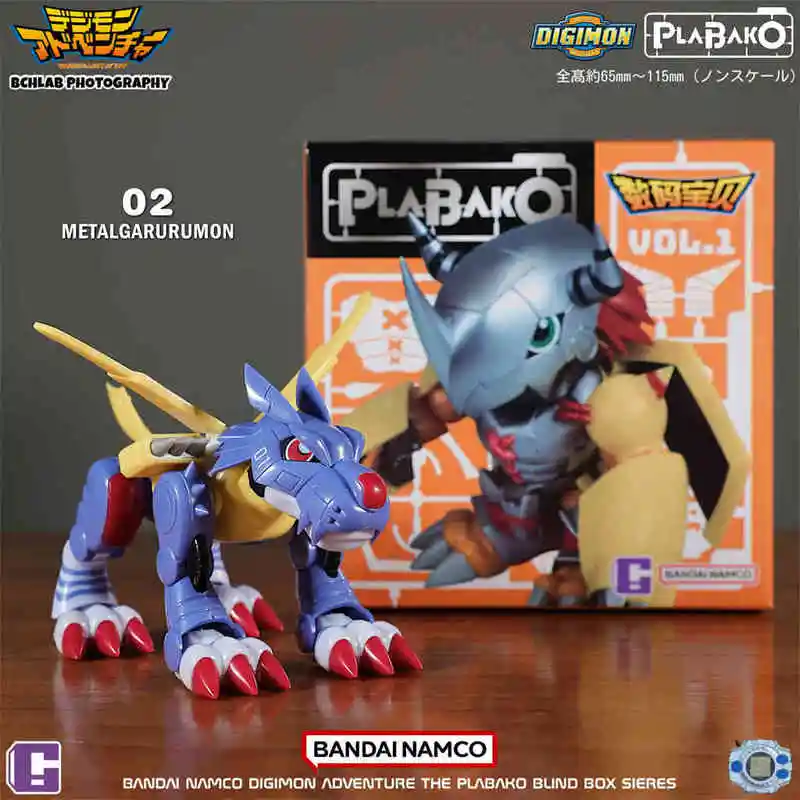 Qmsv Mini Plabako Digimon Adventure caja ciega 2025 nueva figura de acción Digimon War Greymon Angewomon caja ciega juguete para regalo