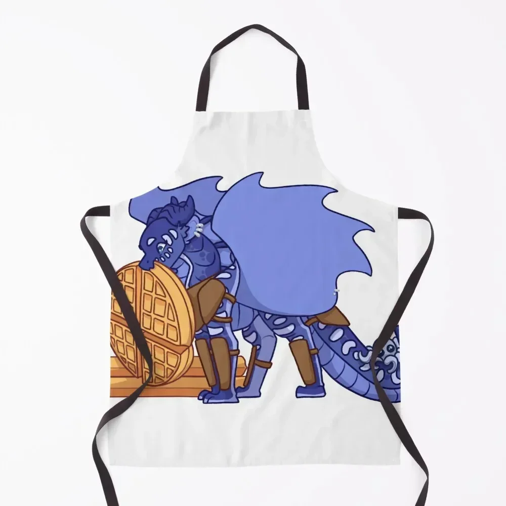 

Indigo with Waffles Apron Chef Accessory Home and kitchen products Waterproof Hairdressing Hairdresser Accessories Apron