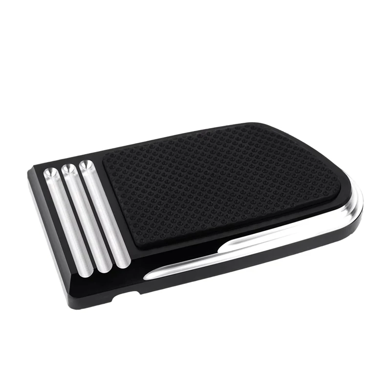 Super Sale Motorcycle Front Brake Pedal Pad Cover for Harley Softail Street Bob Fat Bob FXDF FXFBS FXDB 2018-2025 Black and Whit - view 4