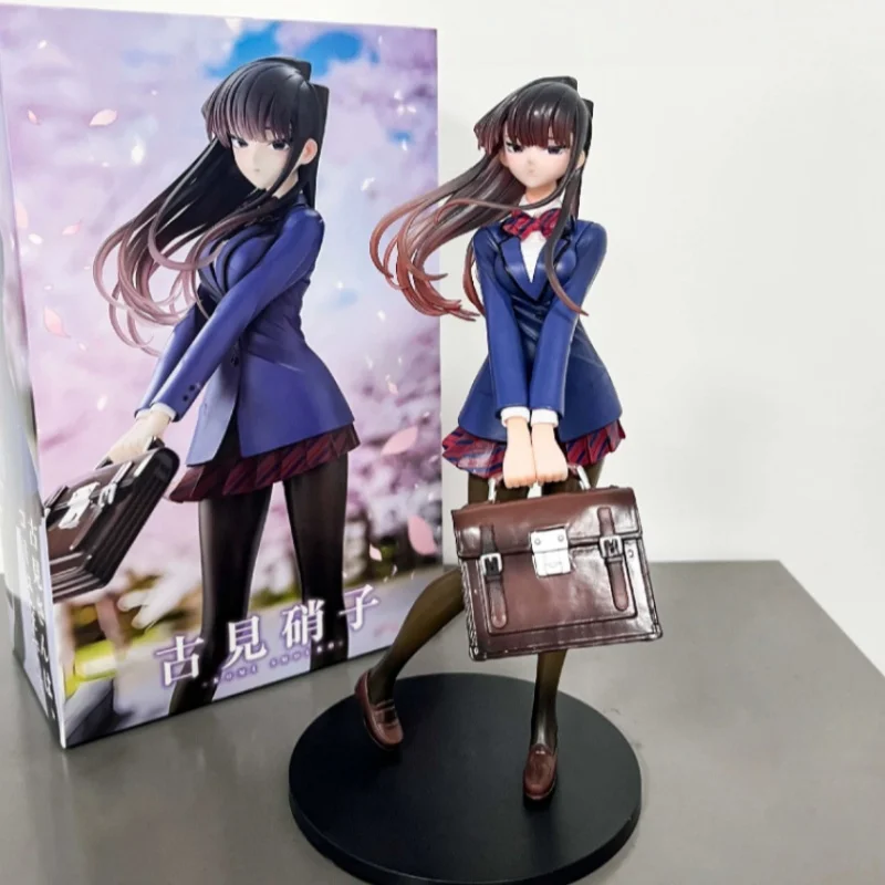 

In Stock Komi Shouko Figure Anime Komi Cannot Communicate School Uniform Collectible Statue Desktop Chassis Decor Model
