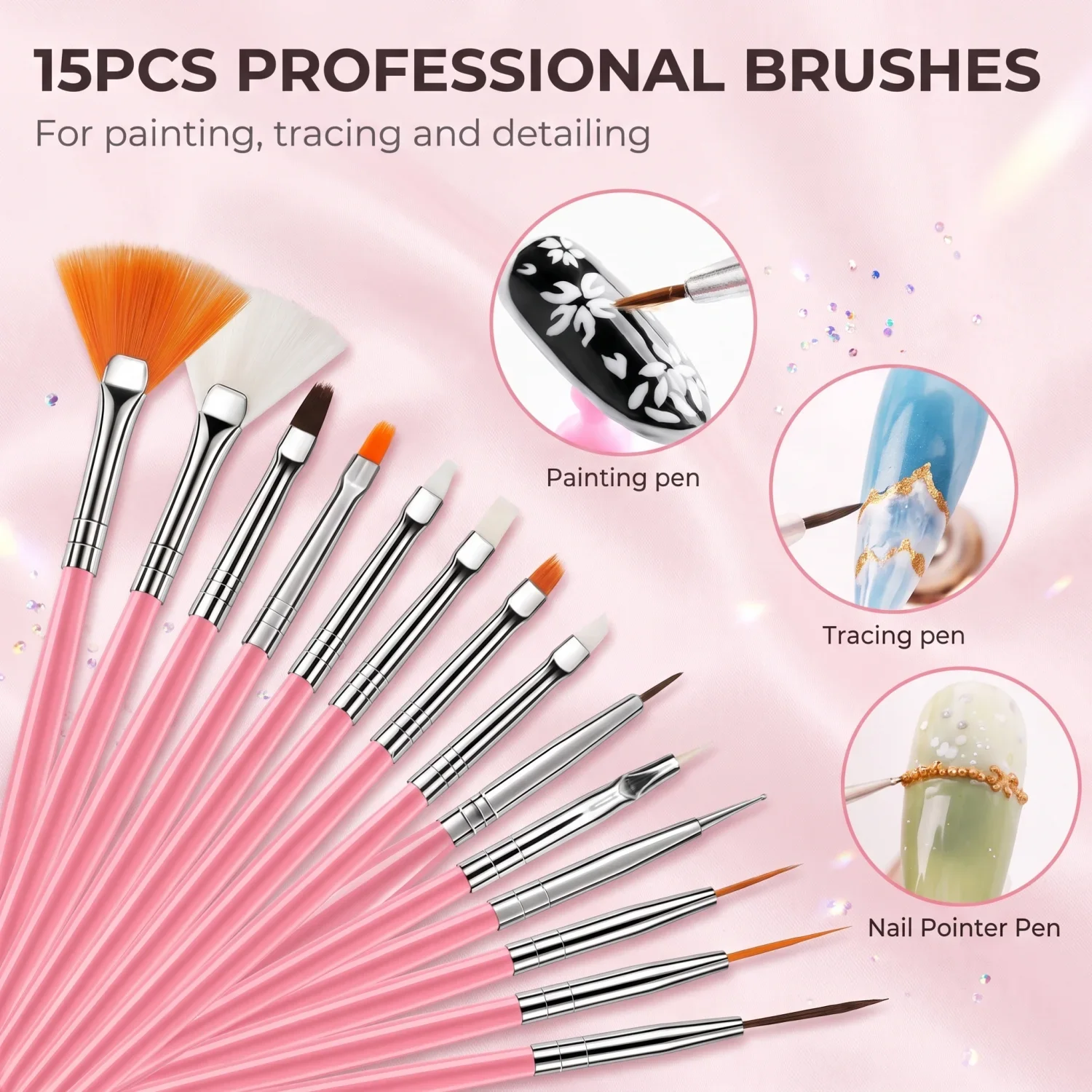 Professional DIY Nail Art Brush Set | Multiple Combinations Available | DIY Nail Painting Tools | Recommended by Nail Artists