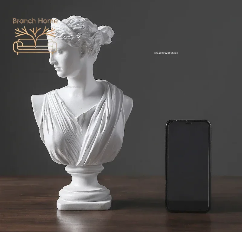 European David Venus Head Goddess Angel Resin Statue Adornments Model Room Figurines Decoration House Bookcase Sculpture Crafts