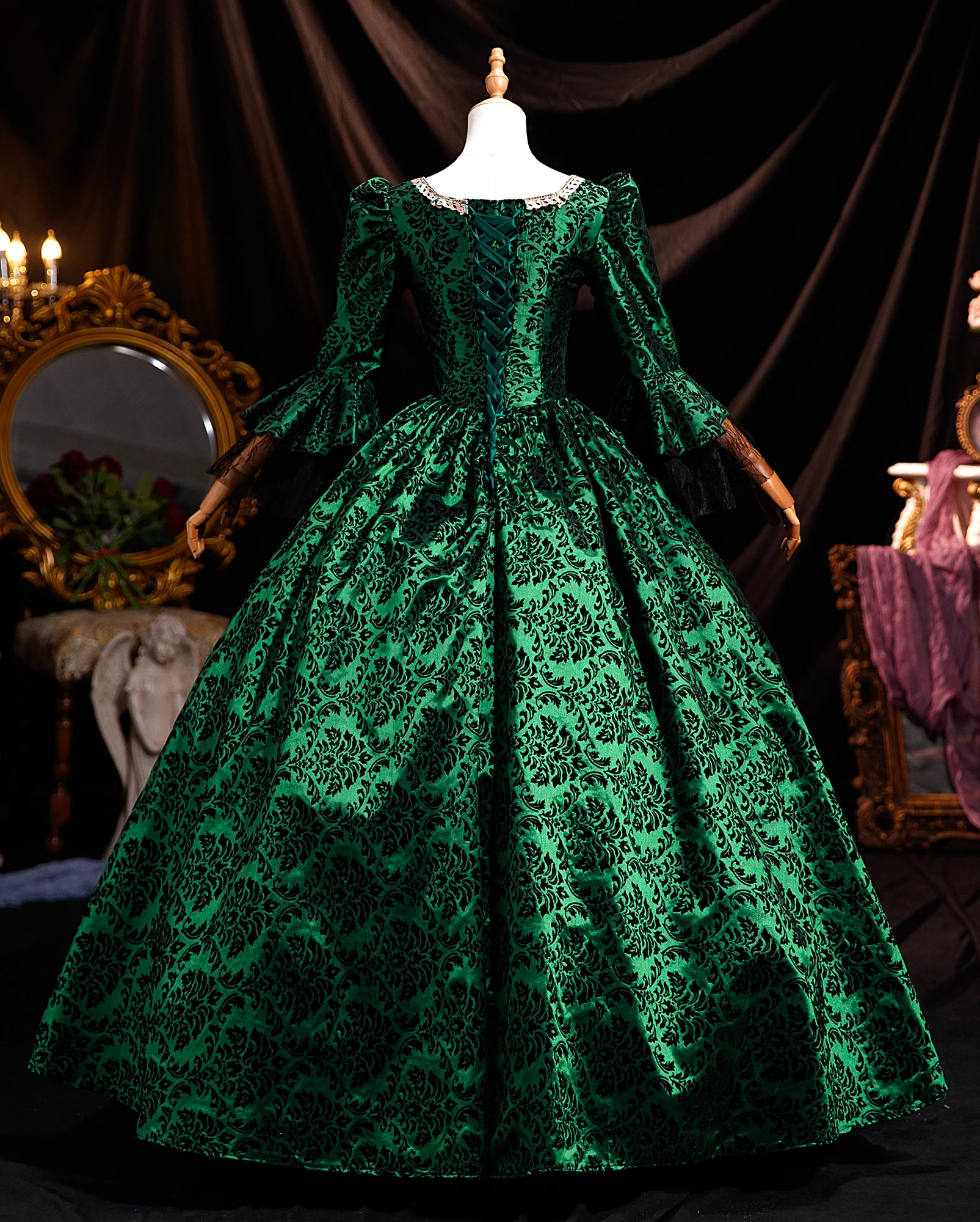 Georgian Ball Gown S-XL Medieval Renaissance Princess Victorian Ball Dress  Medieval Court Party Costume For Women - AliExpress 320