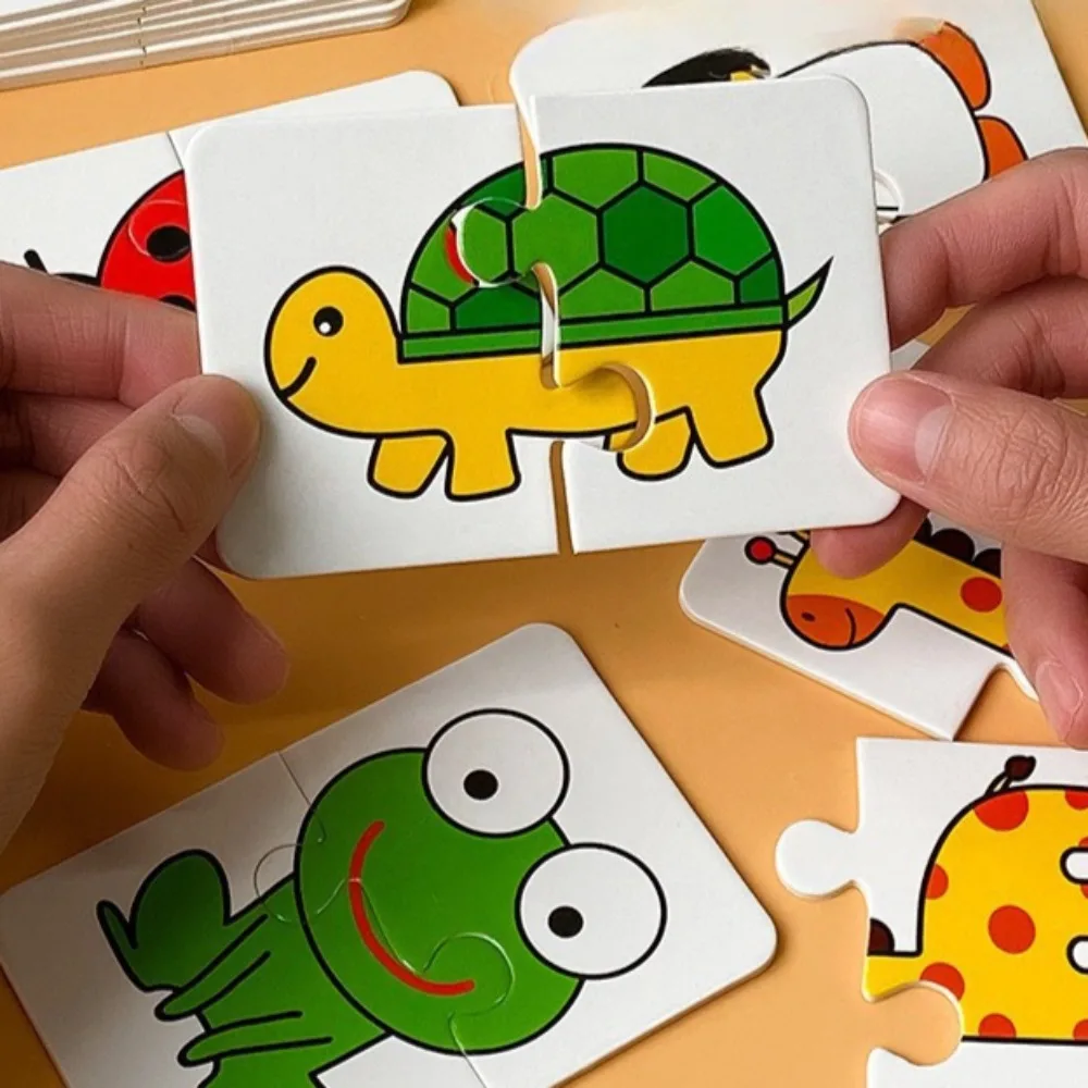 ของเล่นตัวต่อสำหรับเด็ก รูปสัตว์ ผลไม้ รถบรรทุก การ์ดกราฟิก เกมจับคู่ ของเล่นมอนเตสซอรี่ สำหรับเด็กอายุ 1 2 3 ปี เด็กชาย เด็กหญิง