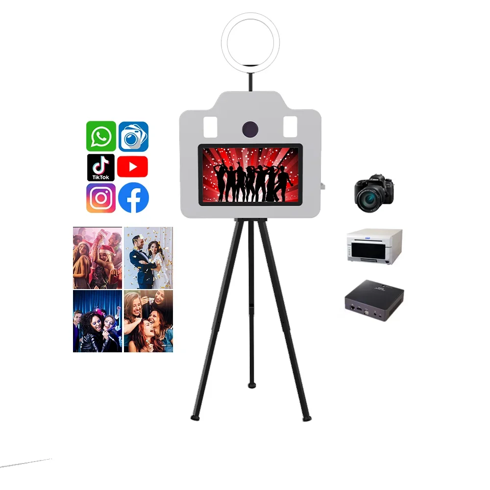 

Aesthetic Design Selfie Box Photo Booth Worthwhile Multifunction Photobooth Shell Portable Dslr Photo Booth for Events