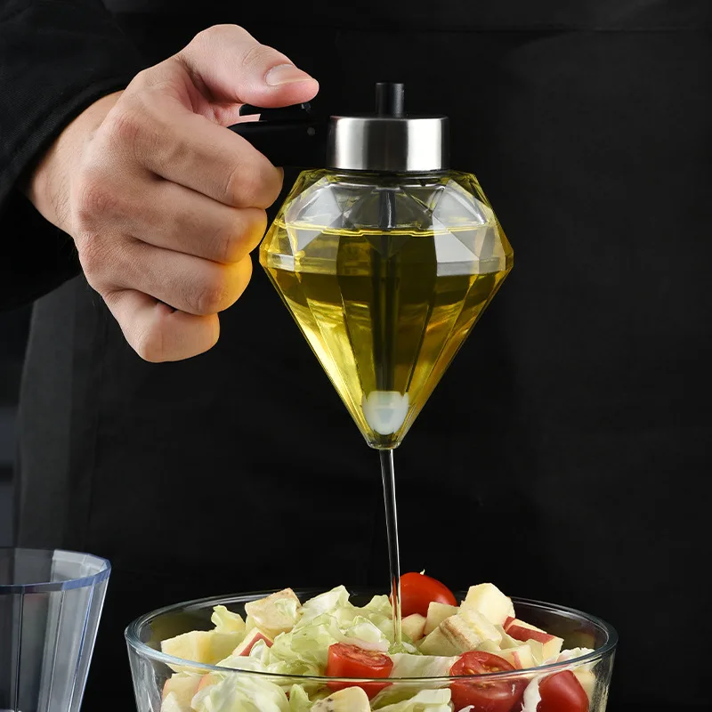 

Honey Dispenser Kitchen Oil Bottle Leakproof Base for Soy Sauce Vinegar Must Have Kitchen Tool Set
