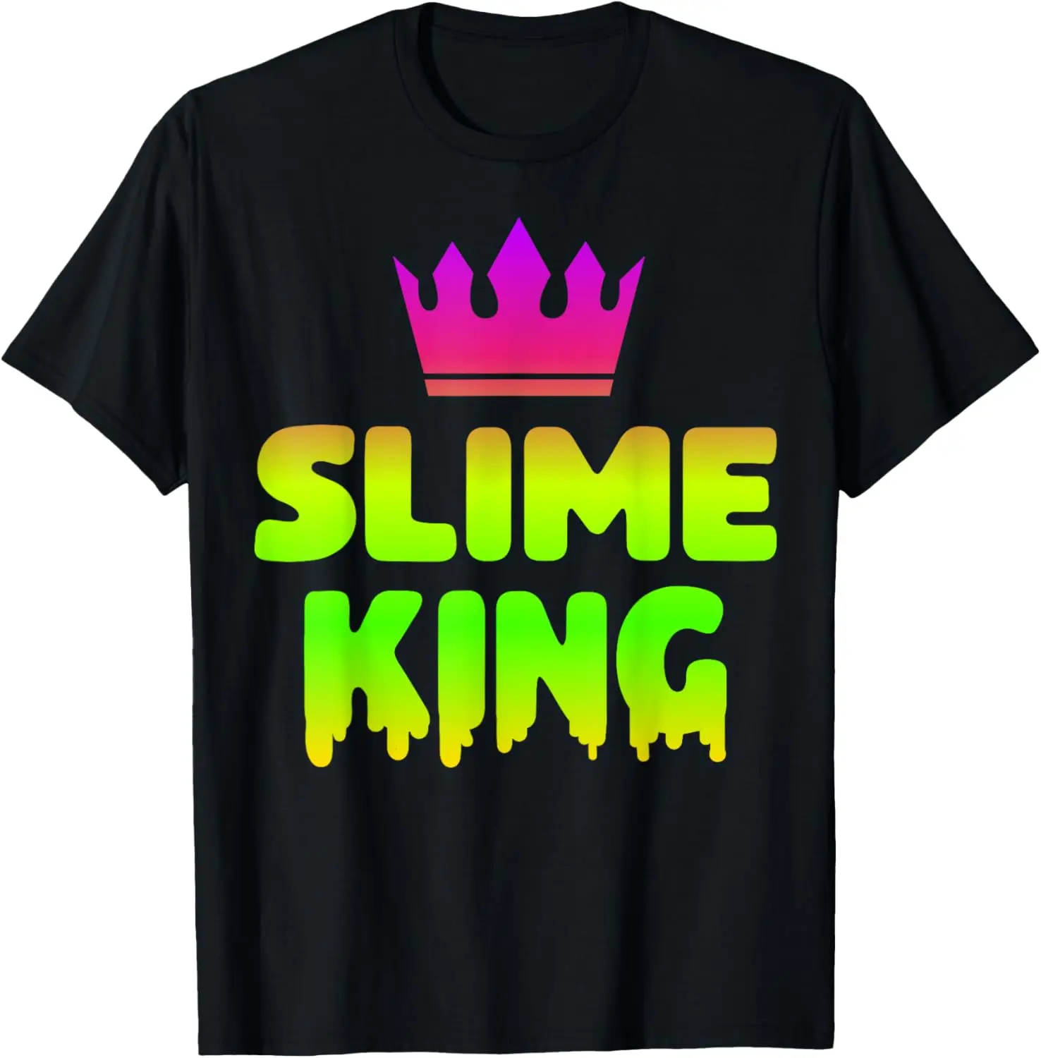 Slime King Birthday Party Squad Matching Outfit for Boys Men T-Shirt