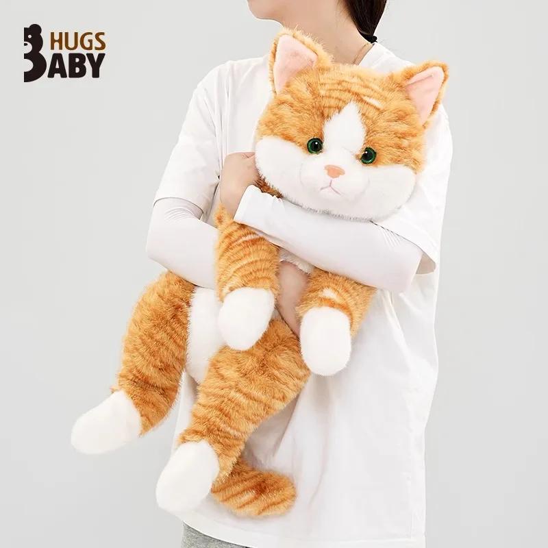 

New Genuine Hug Baby Simulation Lie Prone Cat Doll Cat Doll Children Sleeping Pillow Birthday Gift Felis Silvestris Catus