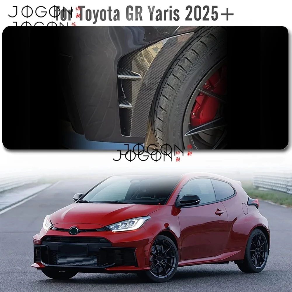 2 Stück für Toyota GR Yaris 2025 2026 Echtcarbon-Frontstoßstangen-Seitenlufteinlass-Abdeckung Aufkleber Zierleiste – Detail 13