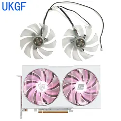 98MM 4PIN FD10015H12D DC 12V 0.55A RX 6650 XT GPU Fan for Powercolor Hellhound Sakura AMD Radeon™ RX 6650 XT 8GB GDDR6