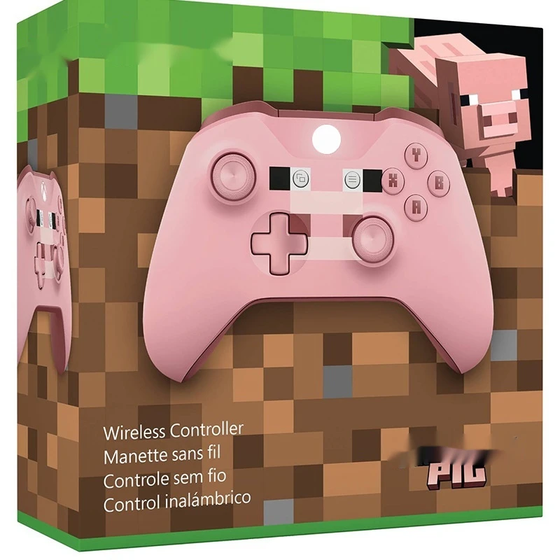 Xbox Ones Wireless Controller Game Pink Block Pig Ones Game Entertainment Controller Bluetooths Wireless Three Connection Modes