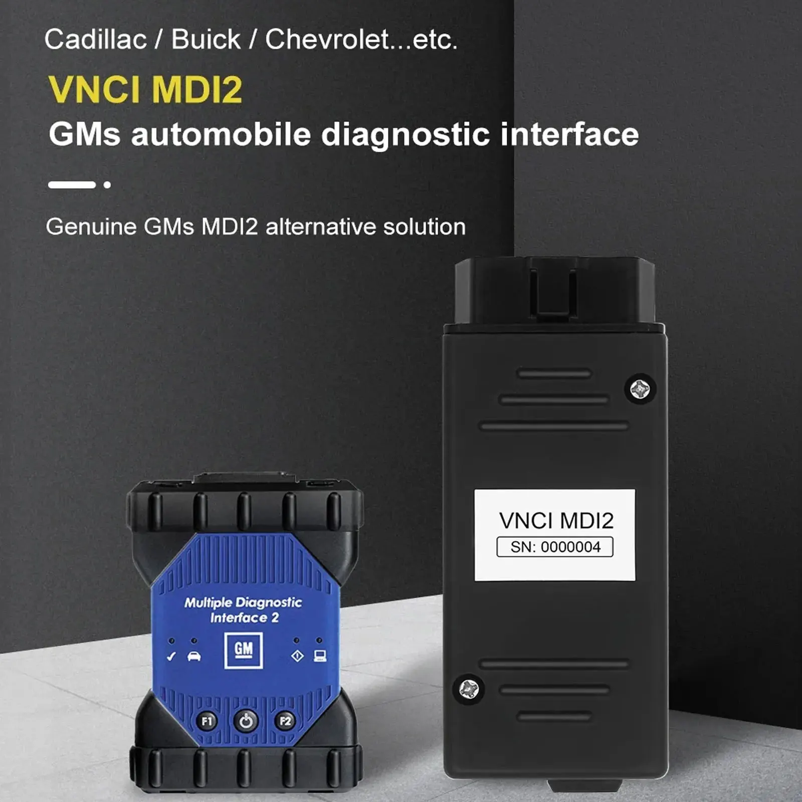 VNCI MDI2 Diagnostic for GM/Cadillac/Chevrolet/Buick Vehicle Compatible with TLC/GDS2/DPS/Tech2win Software Support CAN FD DoIP