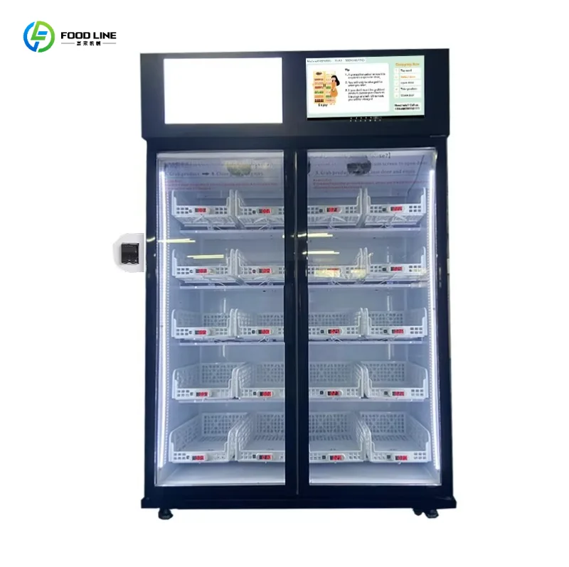 FL Industrial Vending Machine Double Door Weight Sensor Technology Weight Sensing Smart Machine for Office Supplier Customized