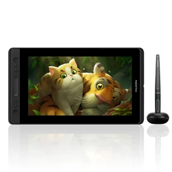 Huion Kamvas Pro 13 tablette graphique animation moniteur avec support d'inclinaison stylet sans batterie 8192 niveaux stylo affichage complet laminé écran 13,3 pouces tablette pour Linux MacOS Windows ChromeOS