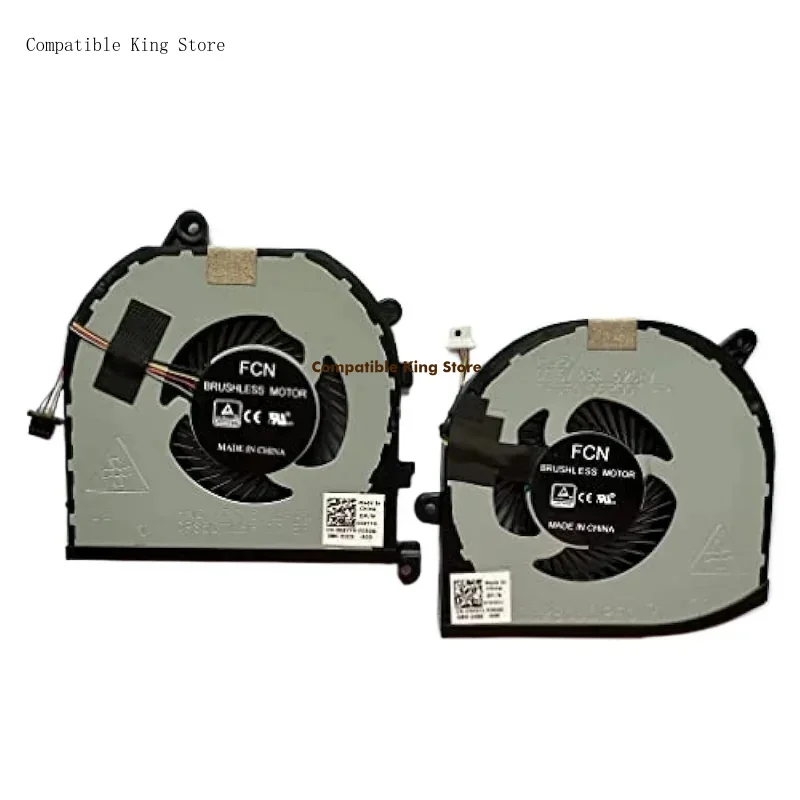 X CPU GPU Cooling Fan for Dell XPS 15 9570 XPS 15 7590 /Precision 5530 5540 P/N: 008YY9 0TK9J1 DFS501105PQ0T