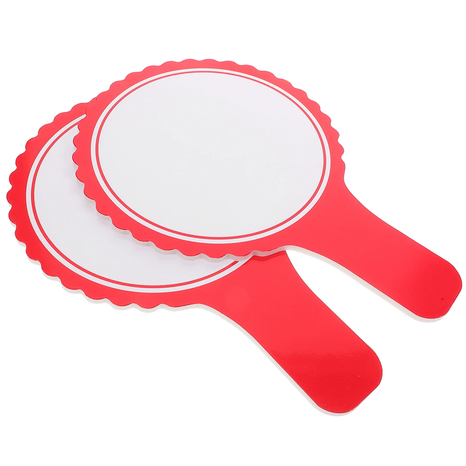 

2Pcs Dry Erase Answer Paddles Mini White Boards Double Sided Handheld Boards Classroom Voting Scoreboards Reusable