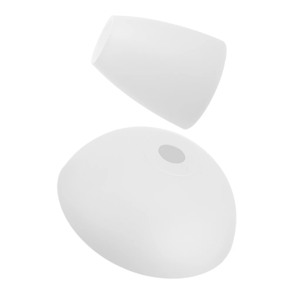

2Pcs Plastic Lamp Shade White Round Light Cover for Bedroom Living Room Modern Minimalist Pendant Ceiling Floor Table Lamp Decor
