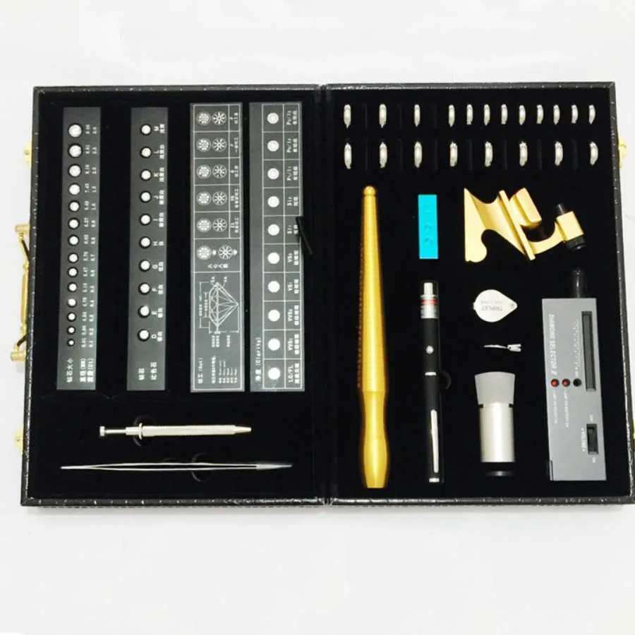 

Jewelry Inspection Box Set Diamond Stone Testing Tools Kits Diamond Tester Set