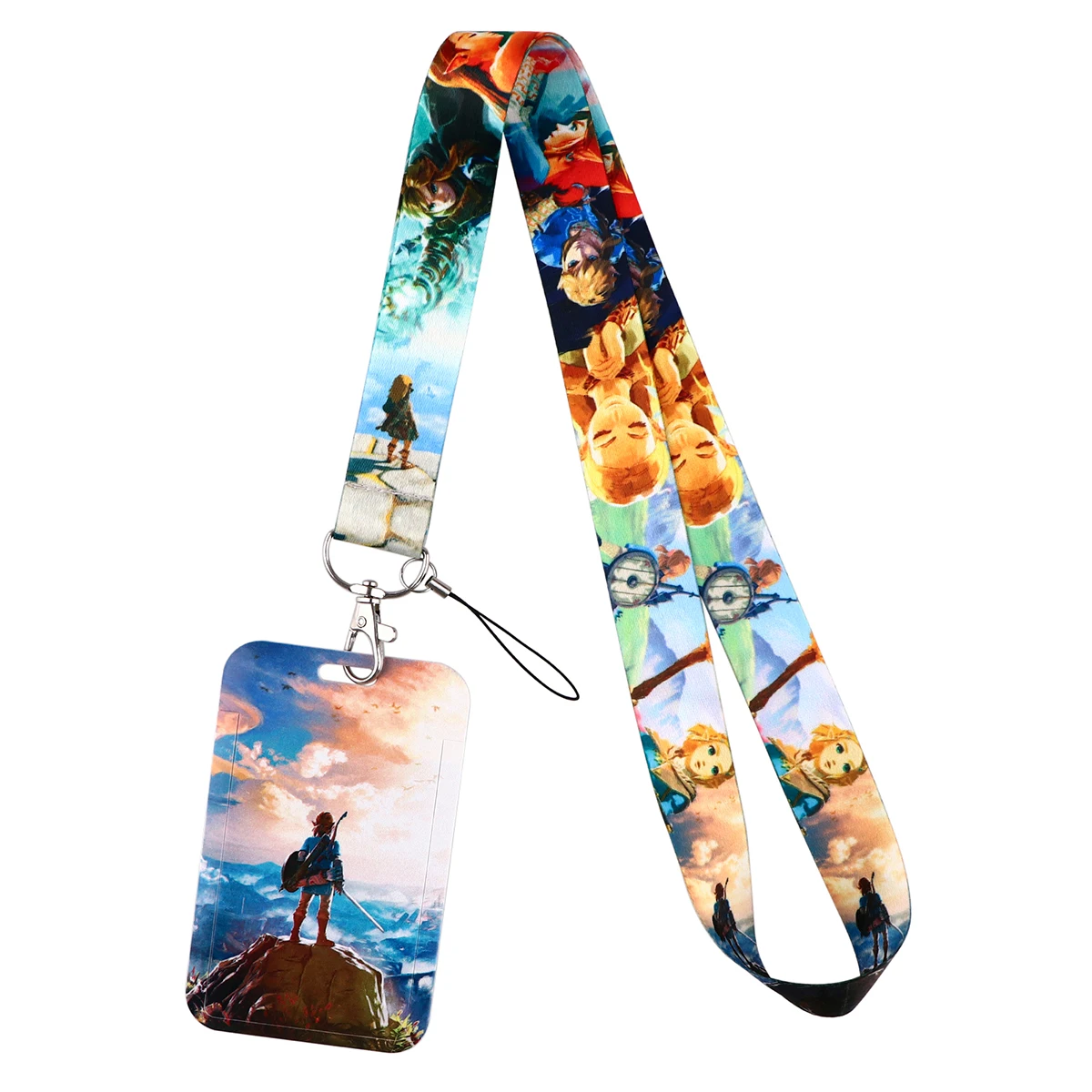 Game Lanyard Credit Card ID Badge Holder Key Ring Bag Travel Business Card Cover Keychain Fashion Phone Charm Accessories