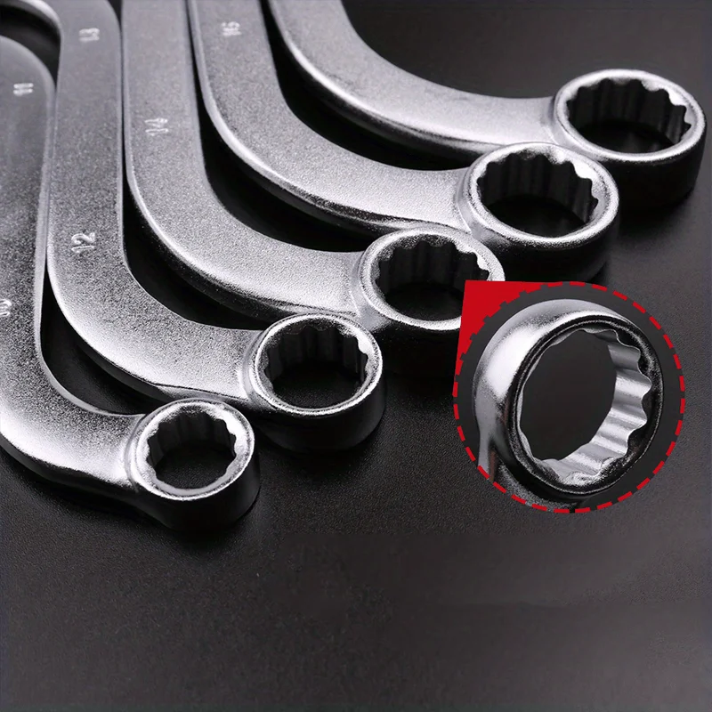 1 Stück S-förmiger Torx-Schlüssel aus CR-V-Stahl, 12-Punkt-Schraubenschlüssel, doppelseitiger Torx-Schlüssel für Autoreparatur, Mechaniker, Heimwerker, weit verbreitet einsetzbar – Detail 3