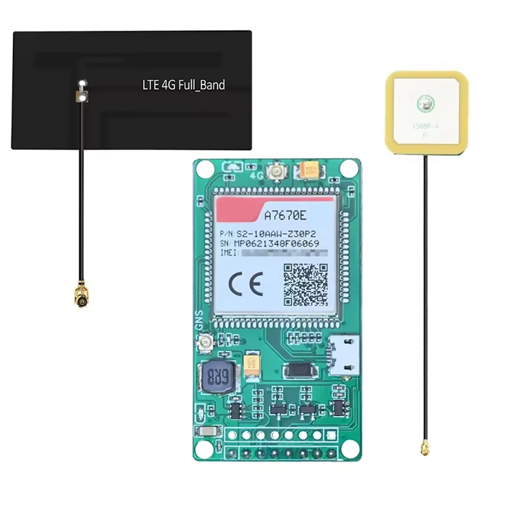 A7670E MASC 4G Cat 1 with GSM GPS Module Development Core Board A7670E-MASC A7670E-LASC TTL Serial Port USB