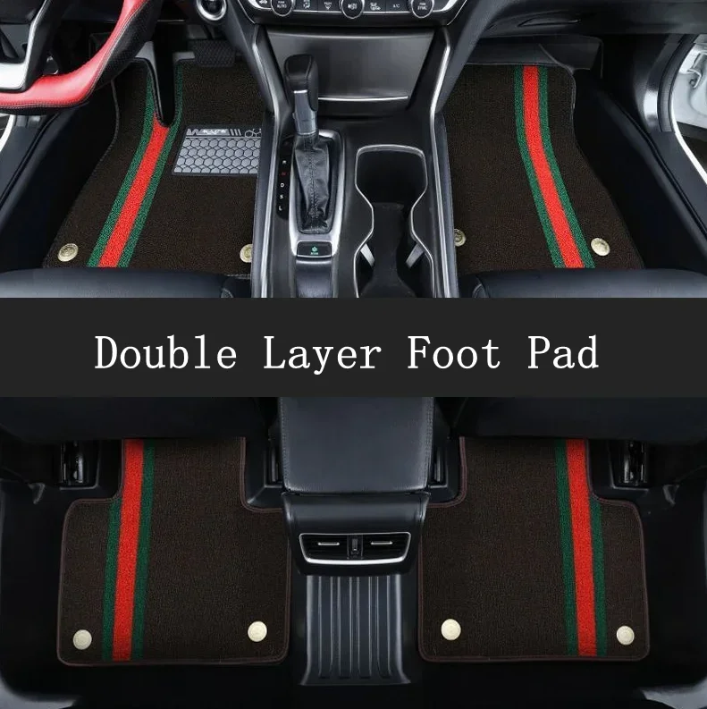 High Quality Selling Full Range of Waterproof Durable Leather Double-deck Car Mats 4 Pieces Car Floor MATS for BMW All Models