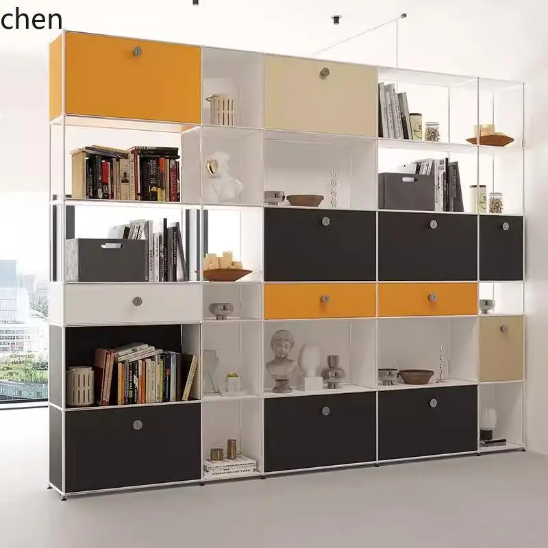 CZ modular storage drawer cabinet, vintage stainless steel sideboard, storage cabinet, TV cabinet