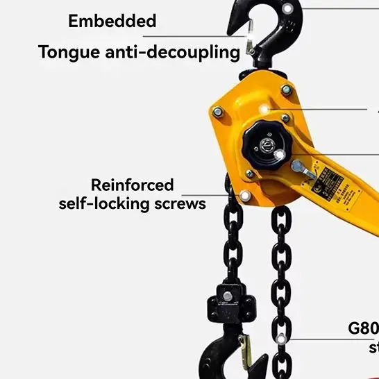 

Portable Hand Wrench Manganese Steel Hook Hand Chain Hoist Crane Wire Tensioner Manual Traction Hoist