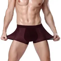 4pcs/set Boxer Shorts Underwear High-quality Ice Silk Breathable Comfortable Quick Drying High Elasticity Thin Men Sports Brief