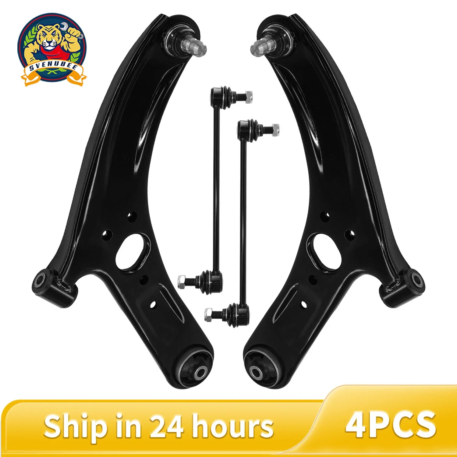 

Svenubee 4pcs Front Lower Control Arms Stabilizer End Links RH LH Kit for Kia Rio 2012 2013 2014 2015 2016 2017