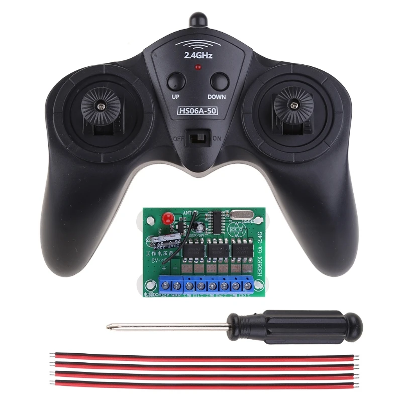 

6CH High-power 2.4G 50 Meter Remote Control with Receiver 6-15v for Car Model Sh