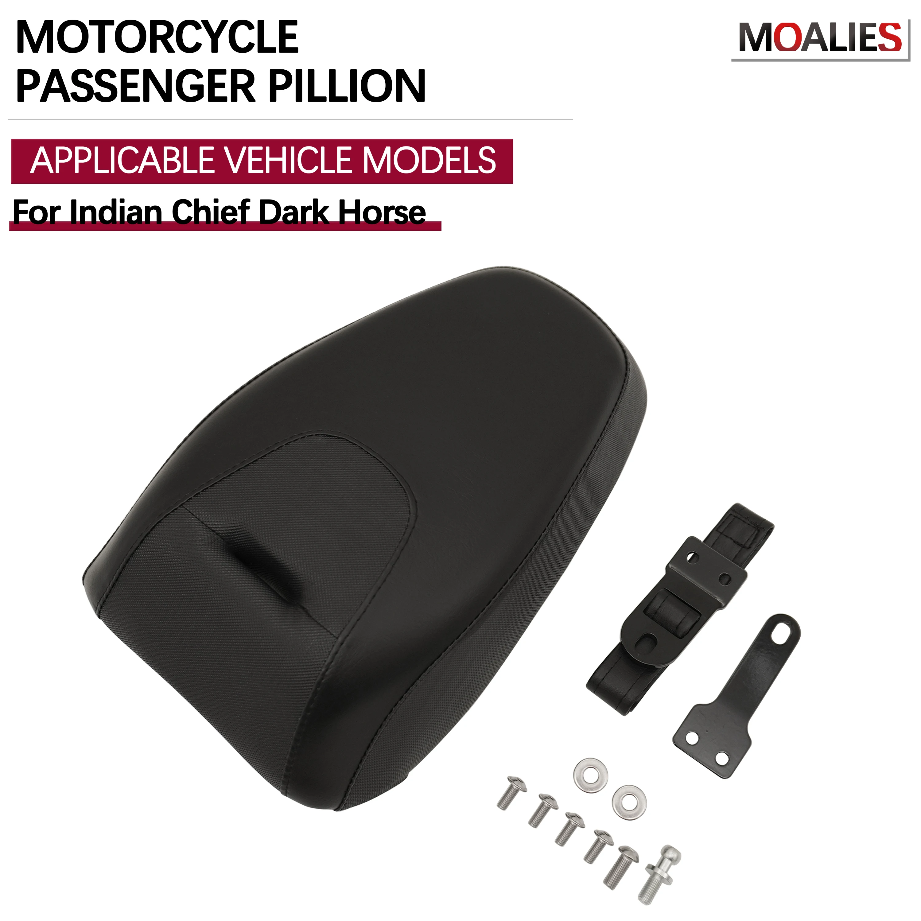 Voor Indian Super Chief Limited Bobber Dark Horse 2022-23-2024 Motorfiets Passagier Passagier Zadel Achterbank Kussen Pad leer