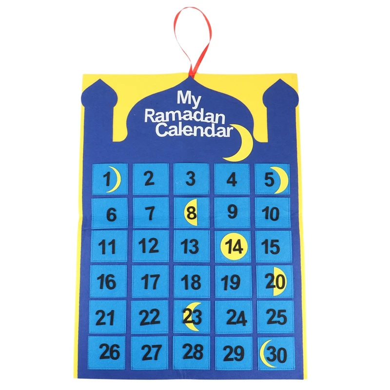 Eid Mubarak Mubarak Countdown Calendar Ramadan Festival Supplies Children's Eid Mubarak Gift Ornaments